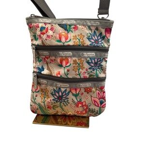 LeSportsac Floral Crossbody Bag - Pink and Blue